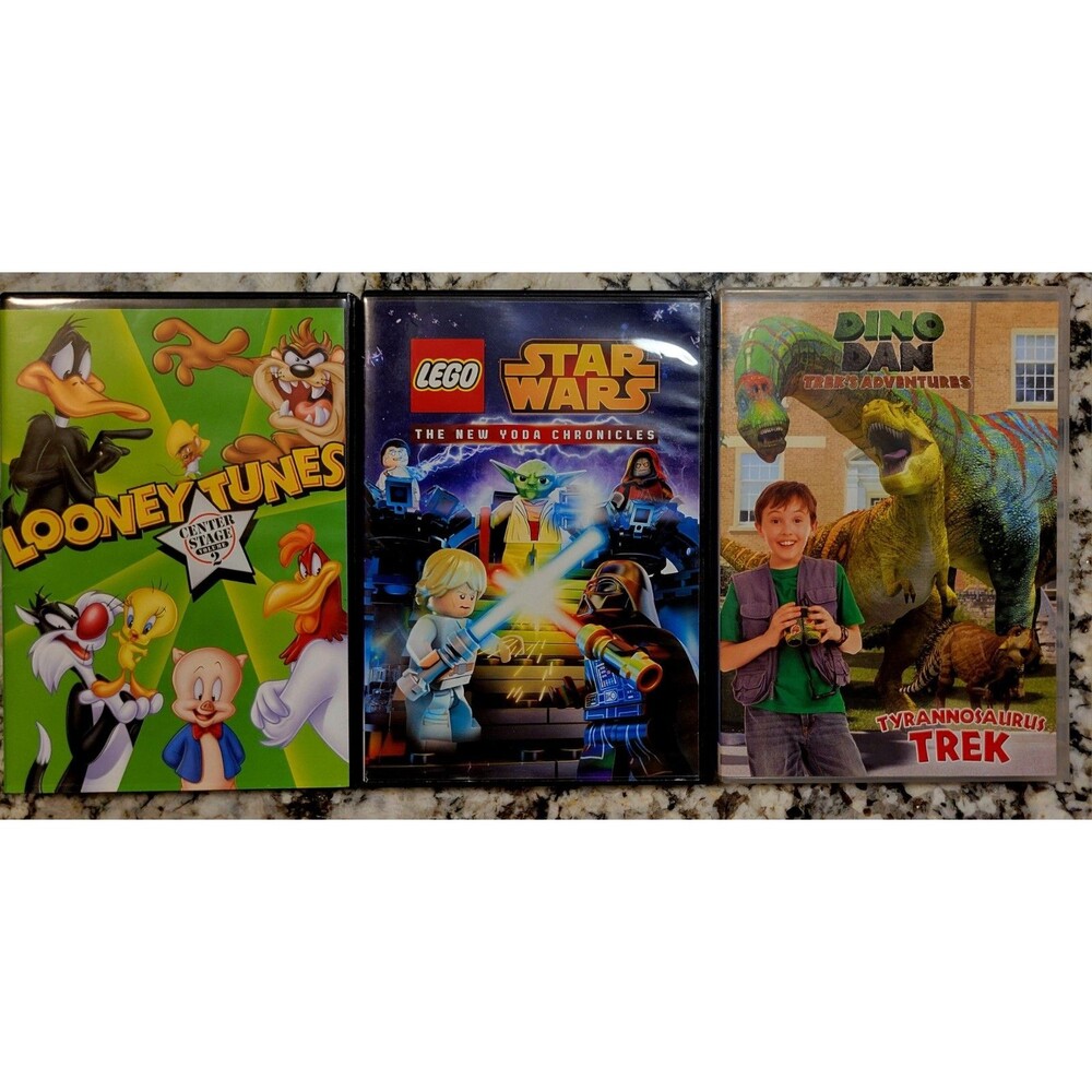 KIDS 3PK: LEGO STAR WARS, DINO DAN & LOONEY TUNES (CENTER STAGE VOL2) FAST SHIPP
